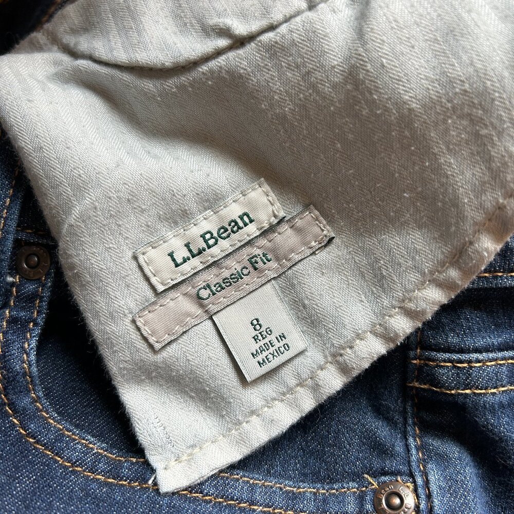 L.L. Bean Classic Fit True Shape Slim-Leg Ankle Jean (NEW) - Picture 7 of 11
